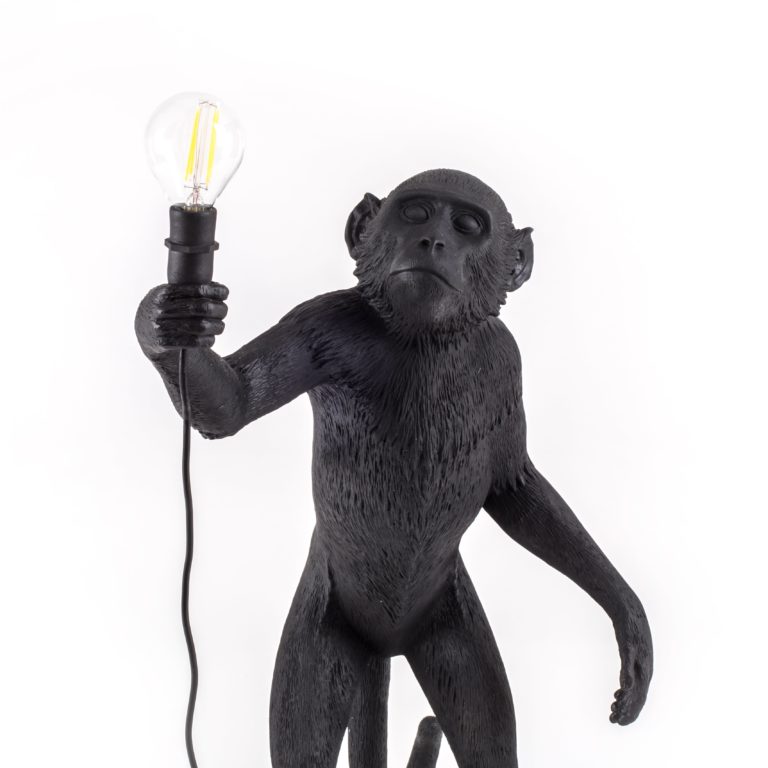 SELETTI MONKEY LAMP OUTDOOR STANDING ZWART Designwinkel Eric Steenbergen