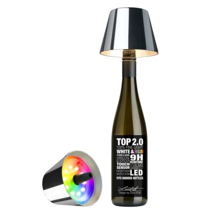 Sompex TOP 2.0 Oplaadbare Flessenlamp Chroom