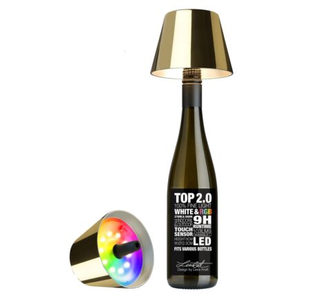 Sompex TOP 2.0 Oplaadbare Flessenlamp Goud