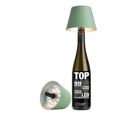 Sompex TOP 2.0 Oplaadbare Flessenlamp Olijfgroen